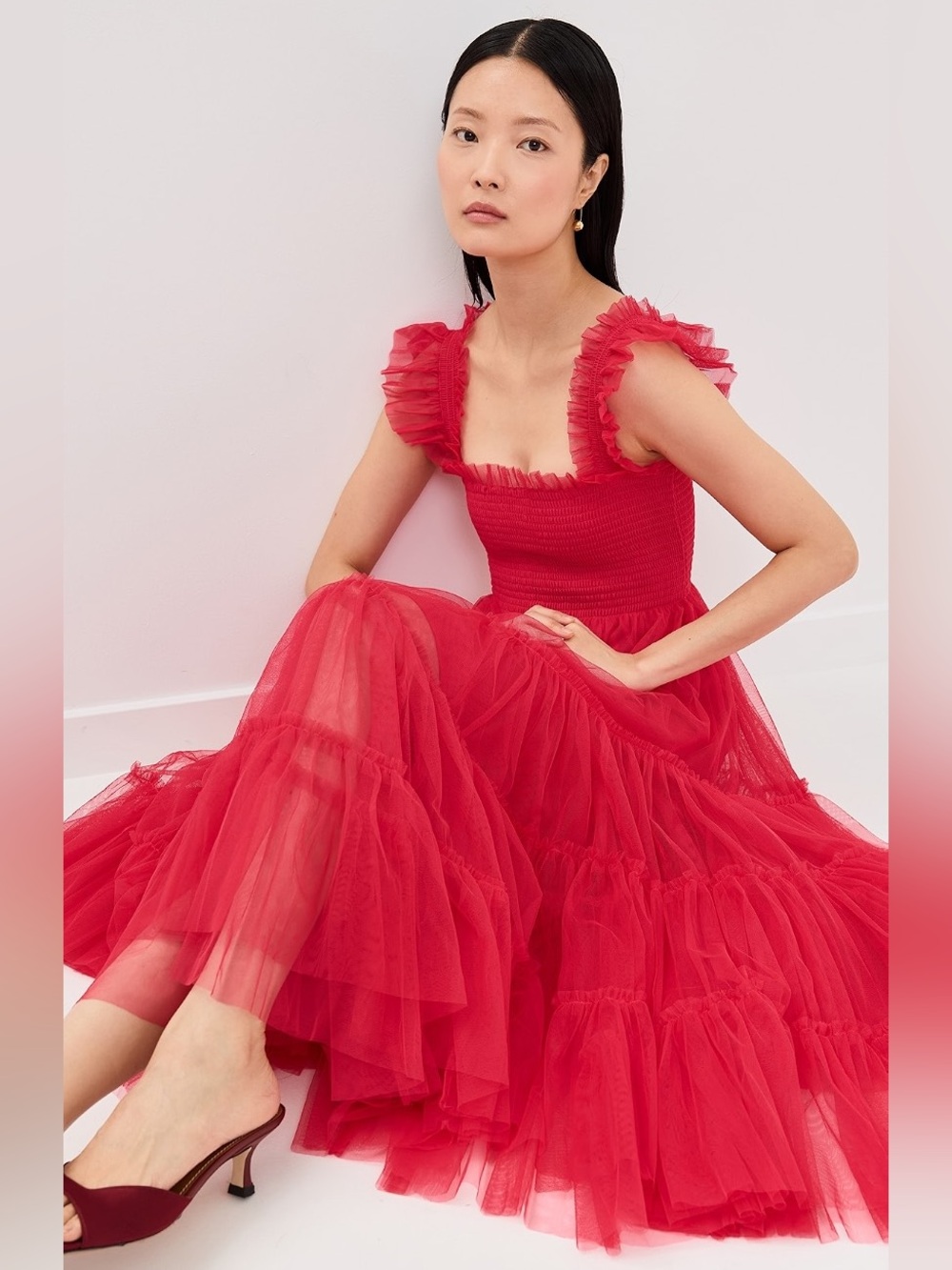 Hill House Collector’s Edition Red Tulle Ellie Nap Dress